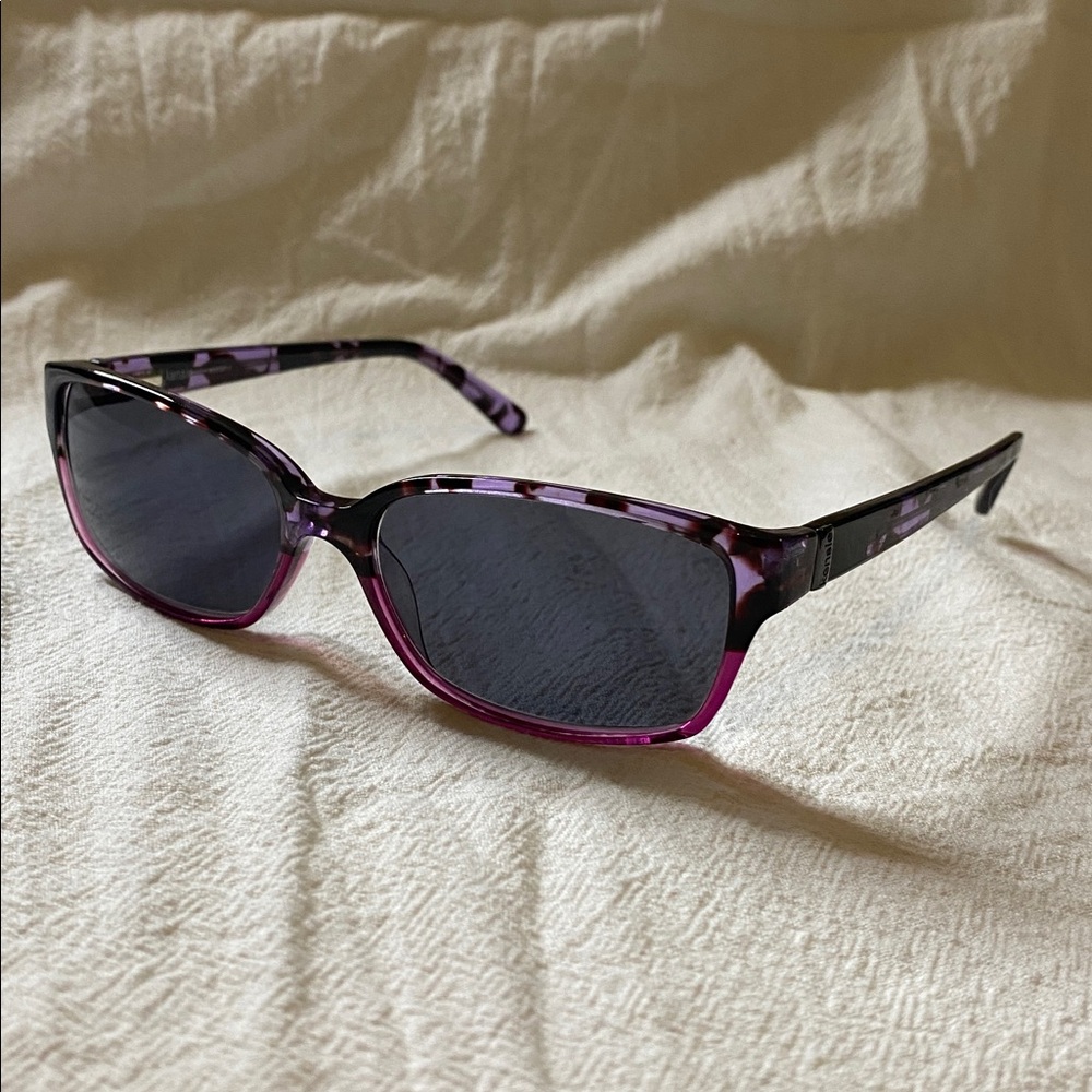 Kensie purple prescription sunglass sunglasses eyeglasses frames 53 15 135 pl